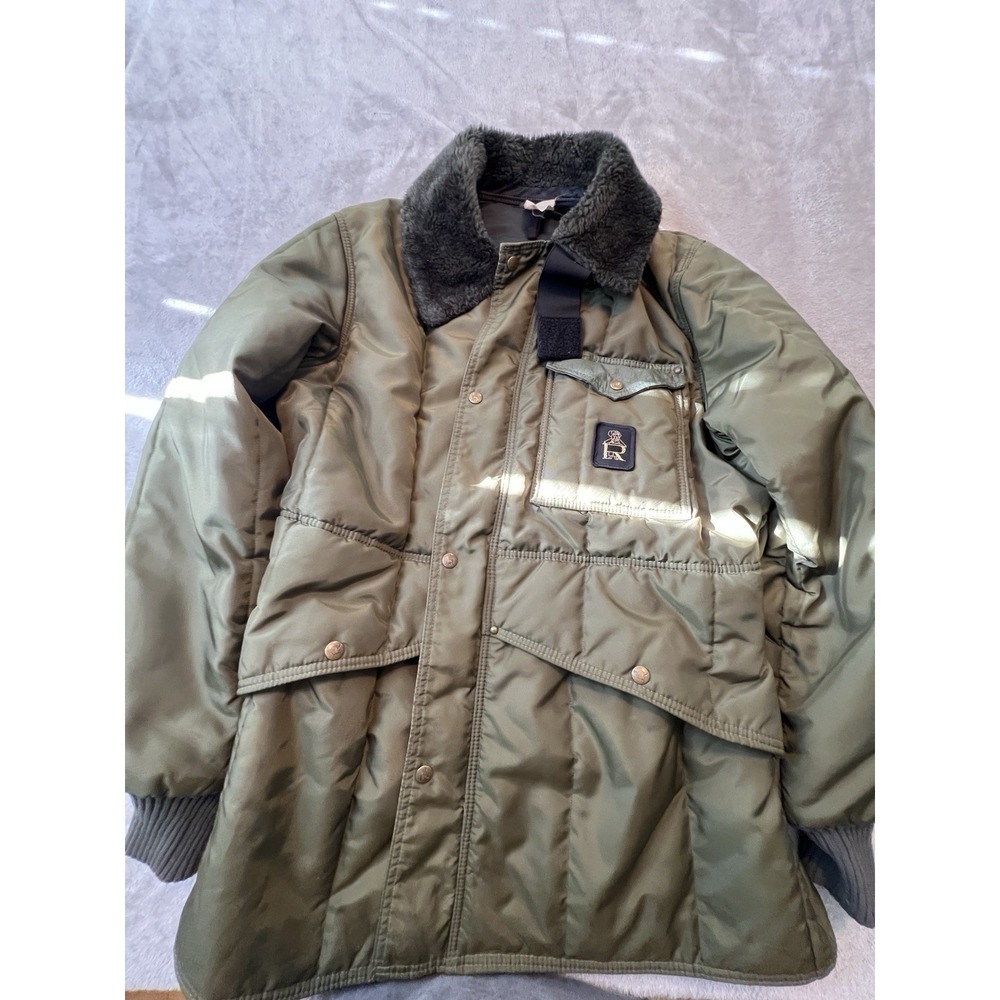 VTG RefrigiWear Style 392 Mens Jacket Large Olive USA Made Insulated Work Coat